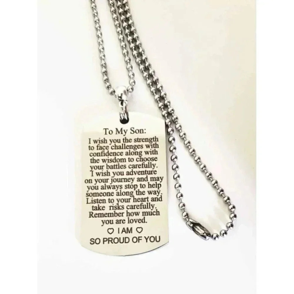 To My Son I Am So Proud Of You Keychain